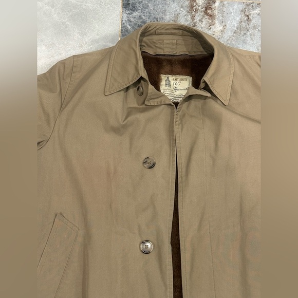 London Fog Brown Fleece Lining - Picture 5 of 14